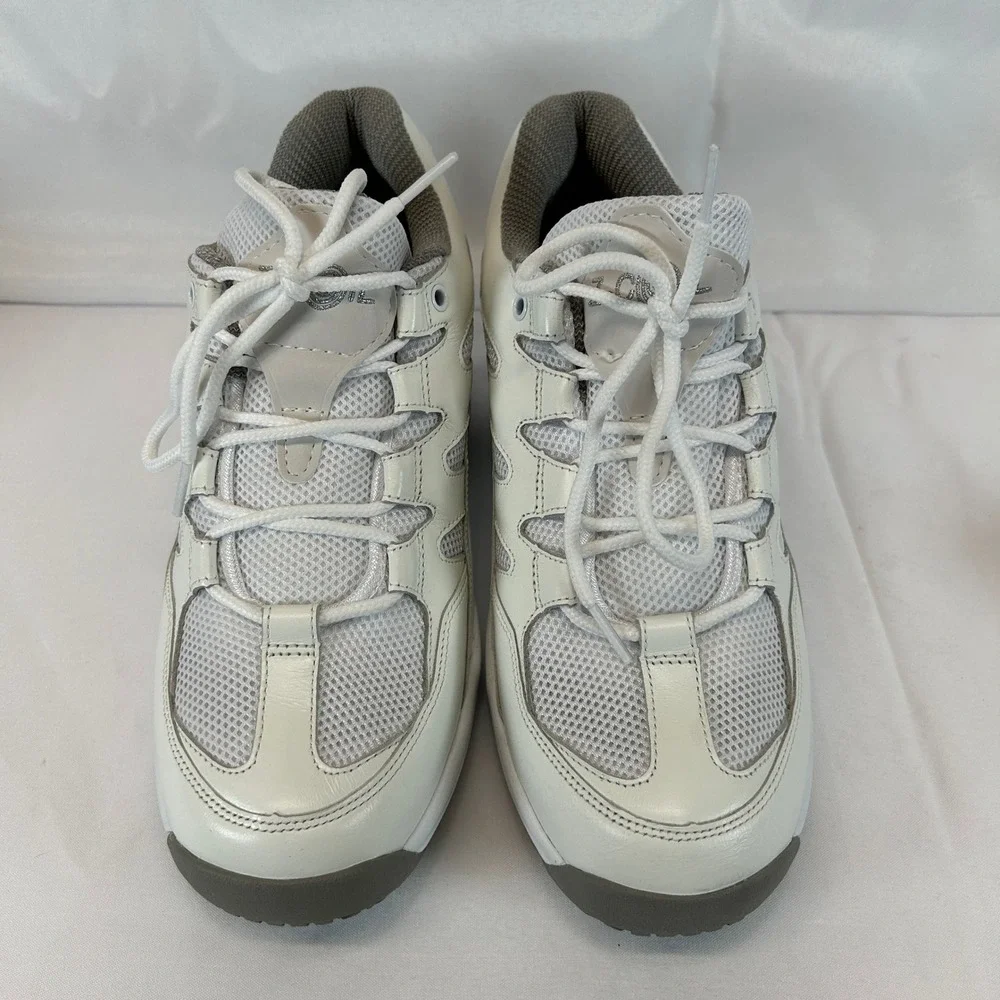 Z-Coil Freedom Classic-SR White Grey Spring Orthopedic Shoes Womens 10